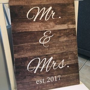 Wedding signage