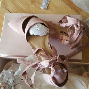 JustFab pink Flats