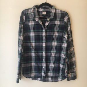 JCrew size medium flannel button up