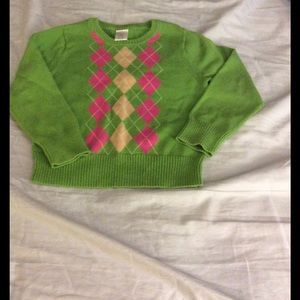 Crew cuts argyle sweater