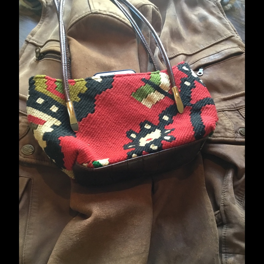 One of a kind,unique,handmade,small Kilim purse