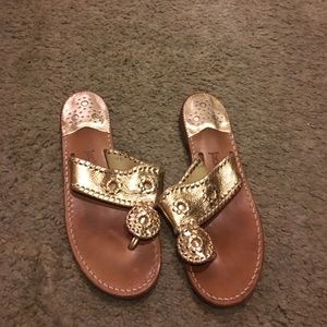 Jack Rogers gold size 8!