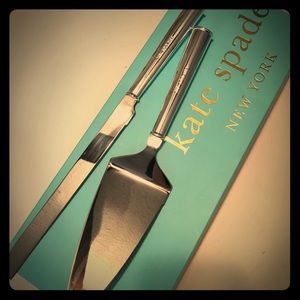 Kate Spade Lenox cake knife and server