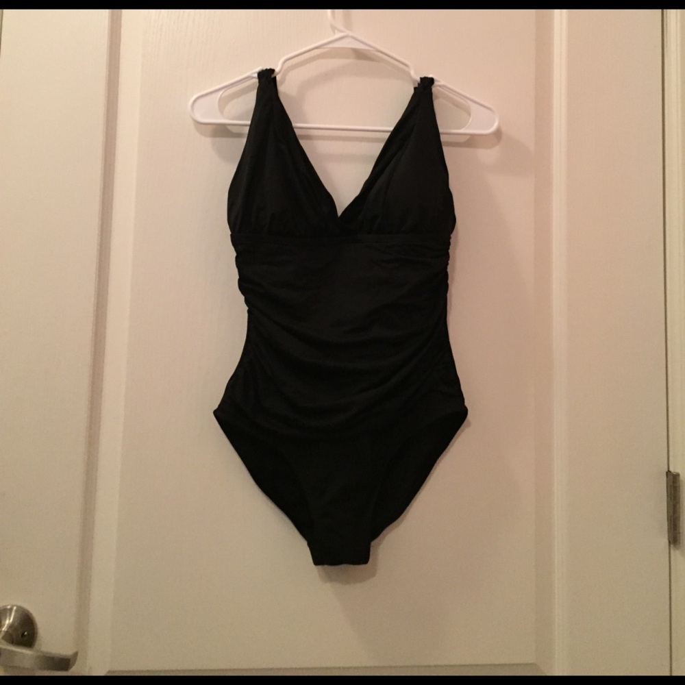 Sexy black one piece.