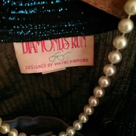 Vintage 80s metallic club shirt - Picture 5 of 6