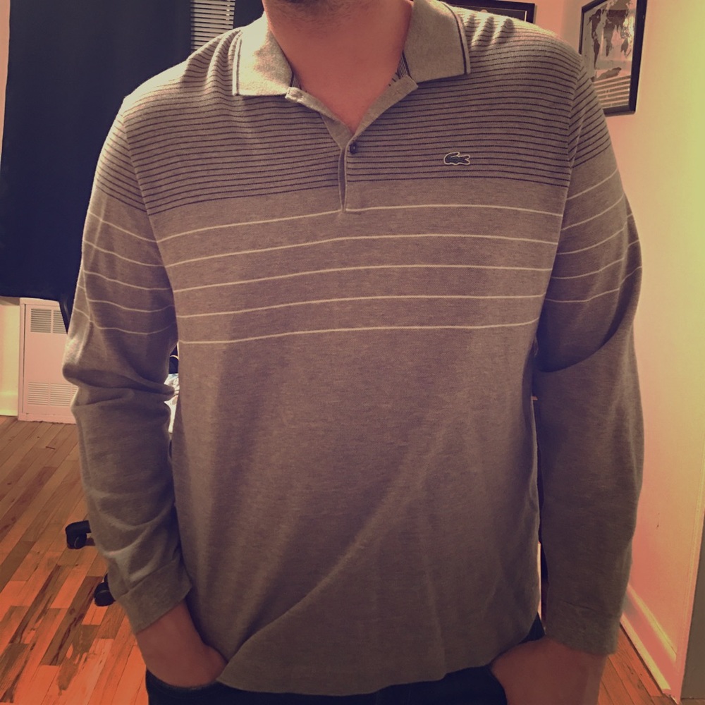 Authentic Lacoste Long Sleeve Polo