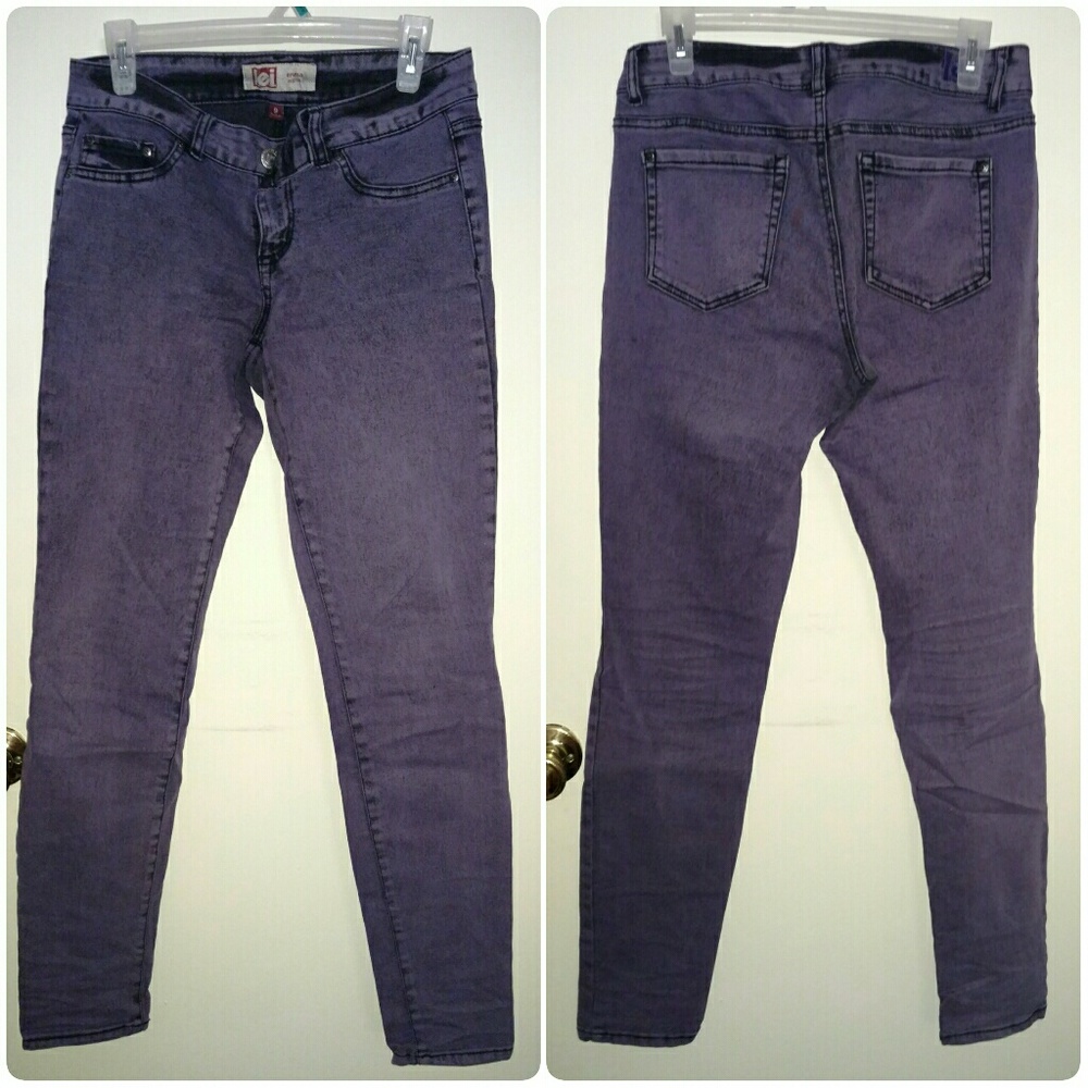 Purple Lowrise Skinny Jeans