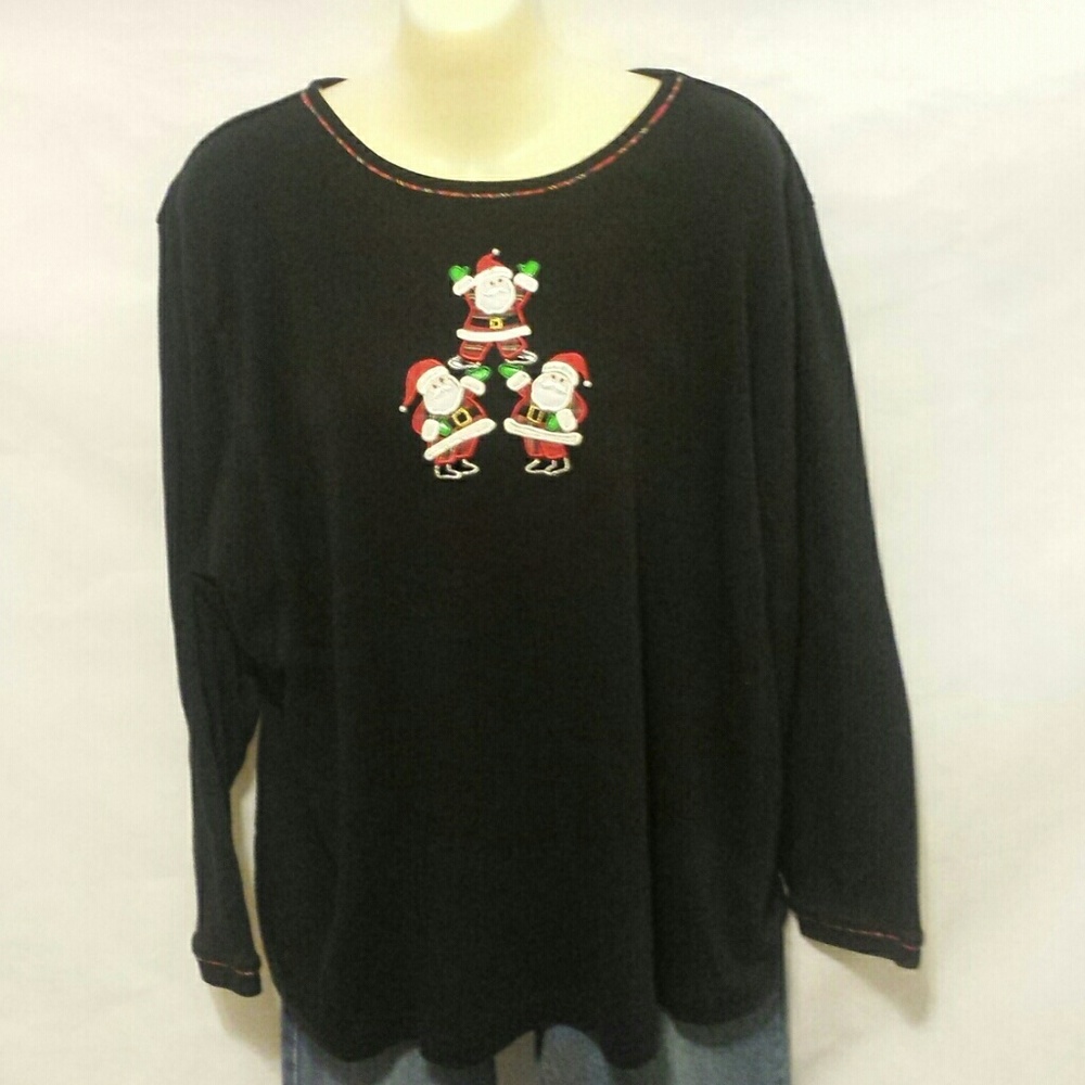 Christmas Holiday Santa Claus Top
