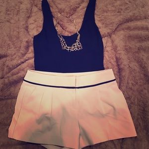 Pleated dress shorts