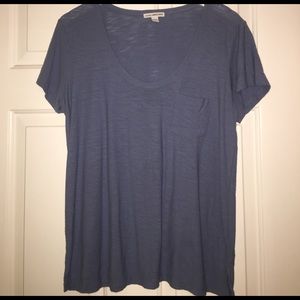 James Perse Sz 3 blue shirt