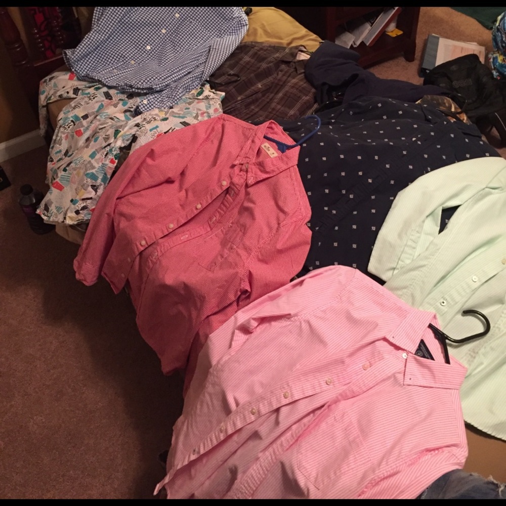 AE and Hollister button up shirts