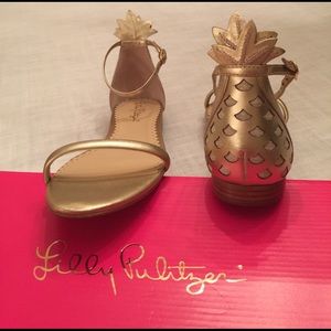 Lilly Pulitzer pineapple sandals