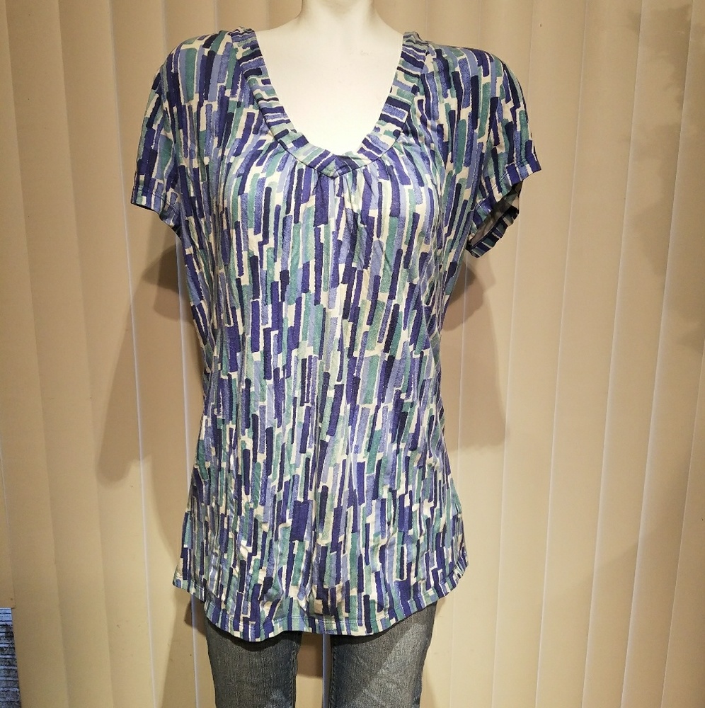 Apartment 9 Essentials blue block top