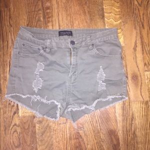 super comfy denim shorts