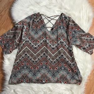 Torrid Tribal Type Blouse NWOT Plus Size