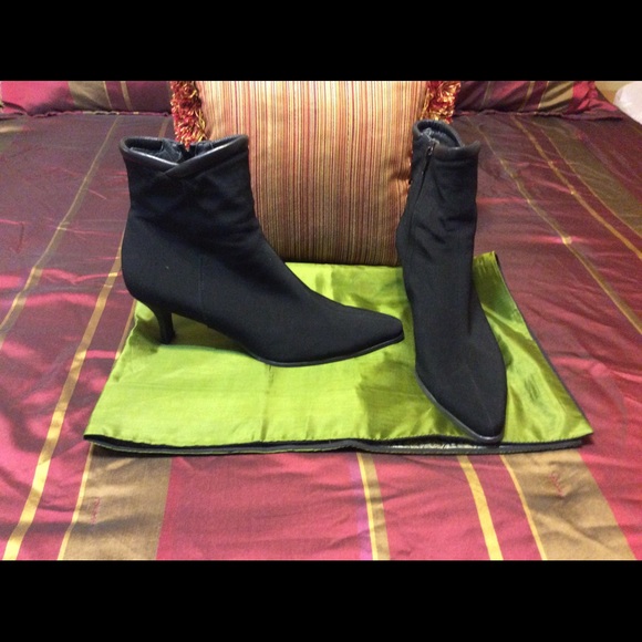 Stuart Weizmann Cloth Blk Boot SZ 11 1/2 $100 - Picture 1 of 4