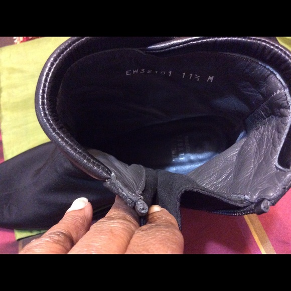 Stuart Weizmann Cloth Blk Boot SZ 11 1/2 $100 - Picture 2 of 4