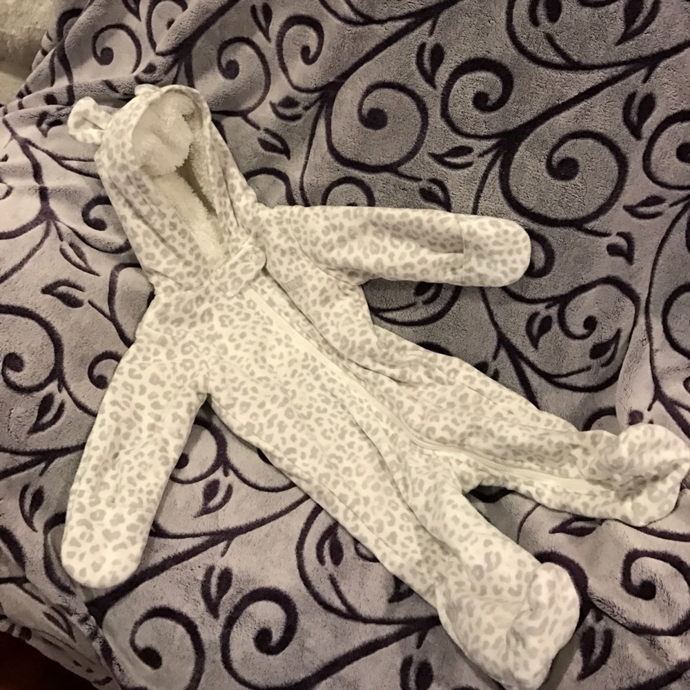 Fleece Leopard Body suit