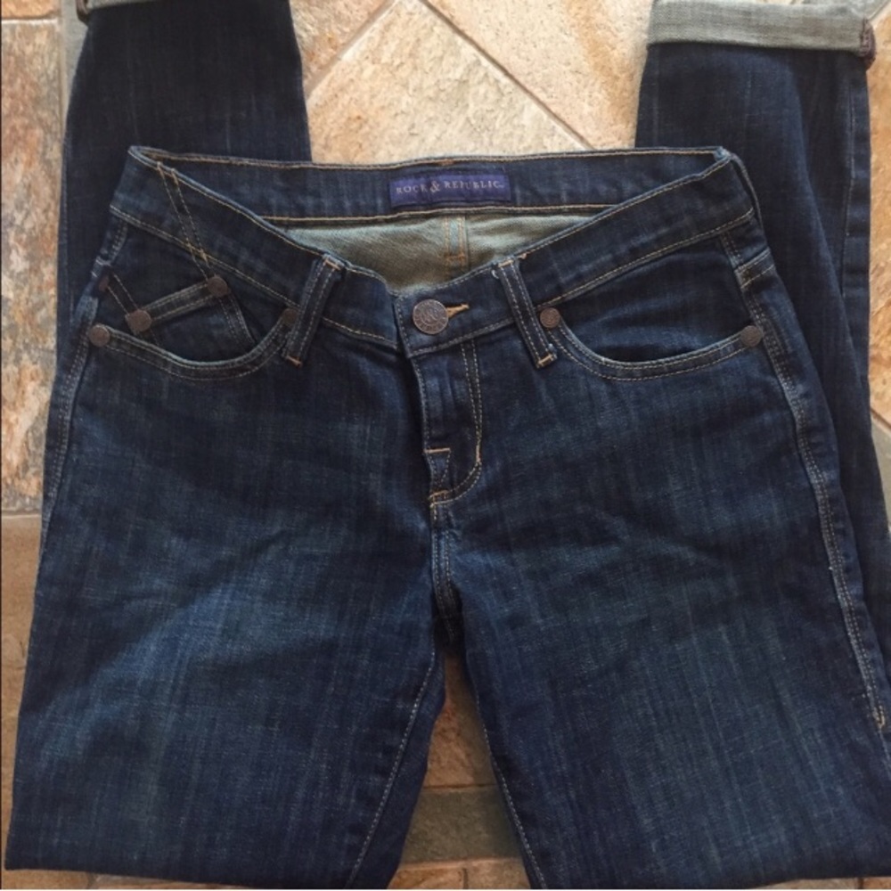 Rock and Republic Skinny Cuffed Jeans Size 2