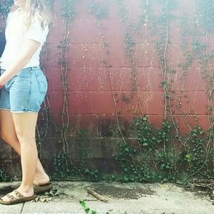 High Waisted Denim Shorts Size 12