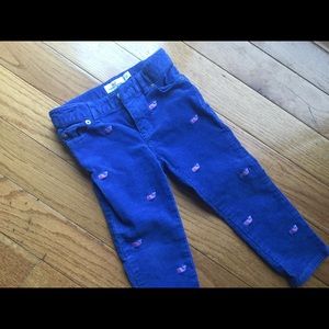 Vineyard Vines girls whale cords