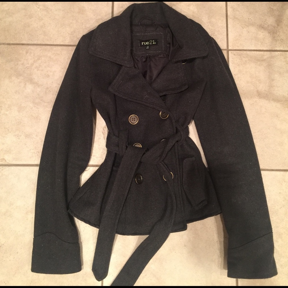 Rue 21 Dark Gray Pea Coat🎀