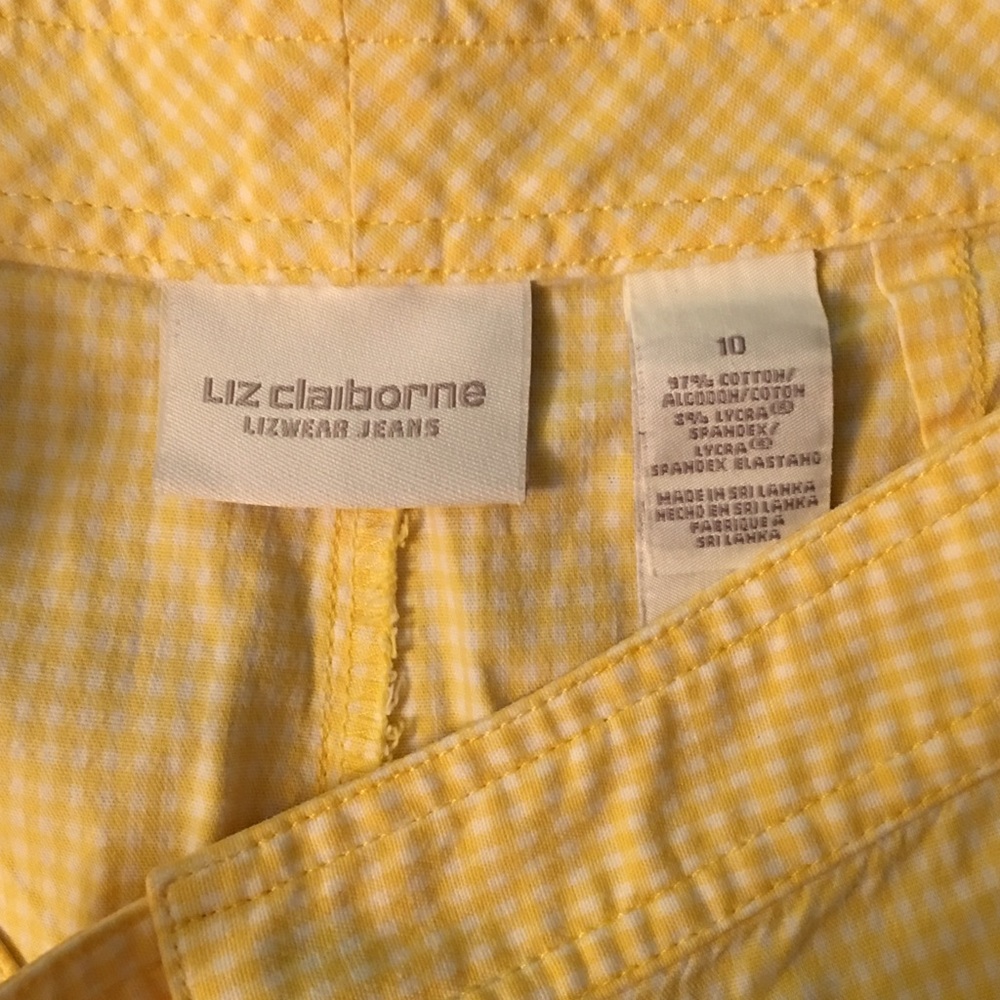 Liz Claiborne Gingham Capris