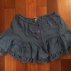 Victoria's Secret blue swim cover up skirt