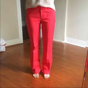 Red Flared Express Pants