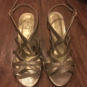 M by Marinelli Gold heels - only worn 1x!