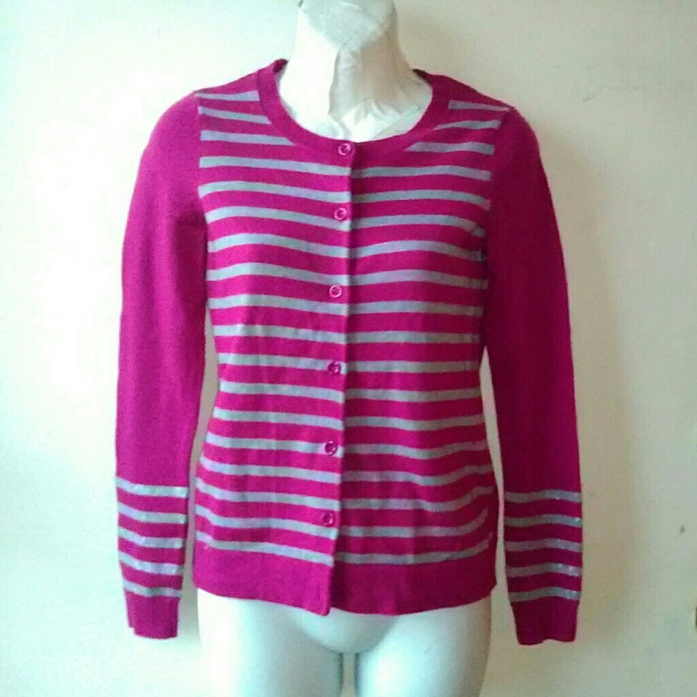 Gap Wool Striped Cardigan with Sequins