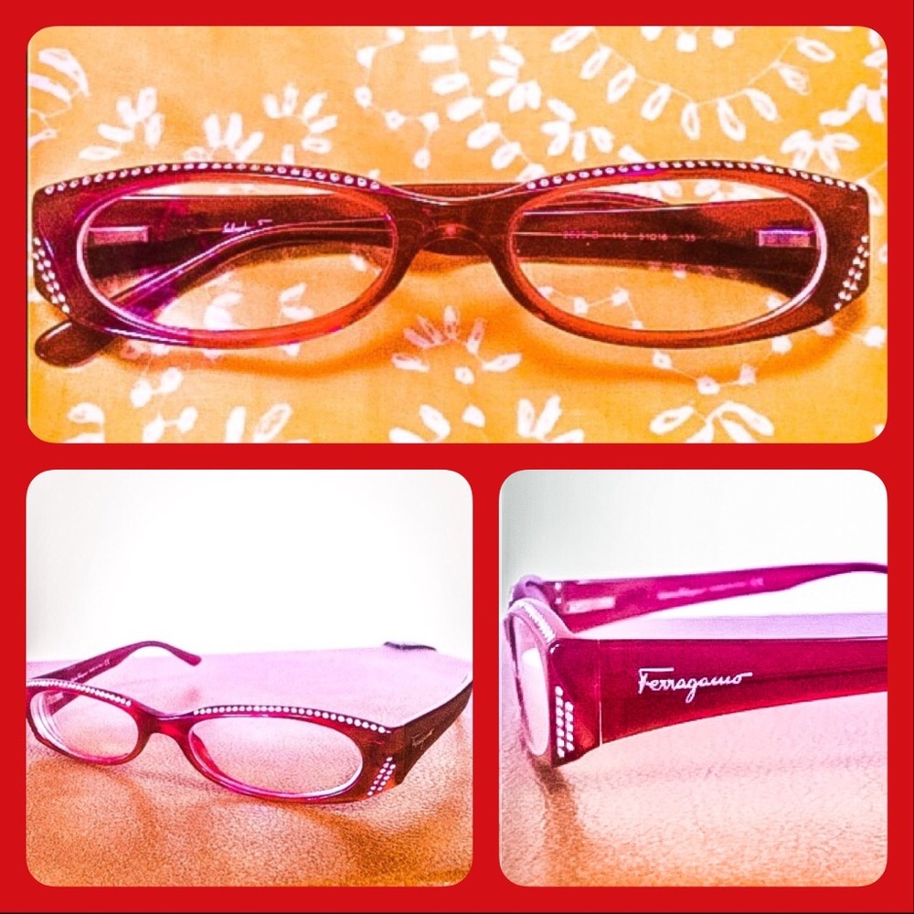 Salvatore Ferragamo red eyeglasses