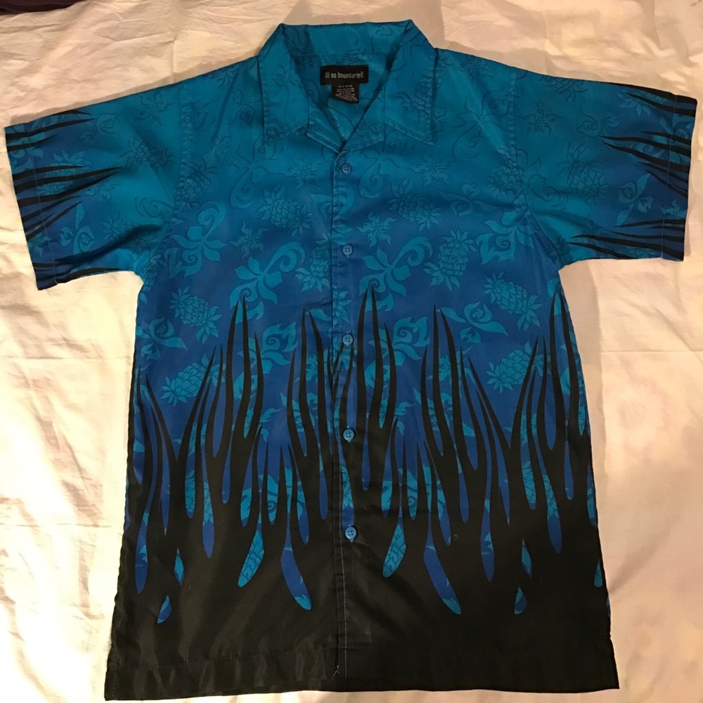 Boys button down camp shirt