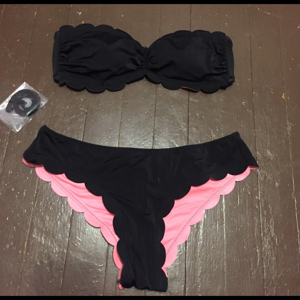 Black Scalloped Bikini.