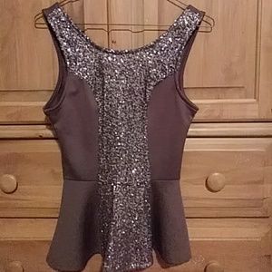 Bundle only Charlotte russe Brown sequin top