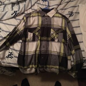 Yellow and gray flannel