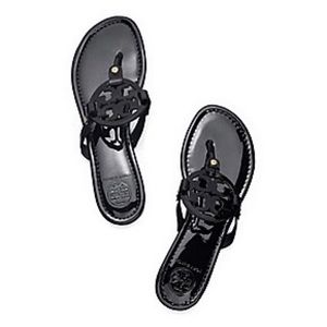 Tory Burch Miller Sandal Patent Black