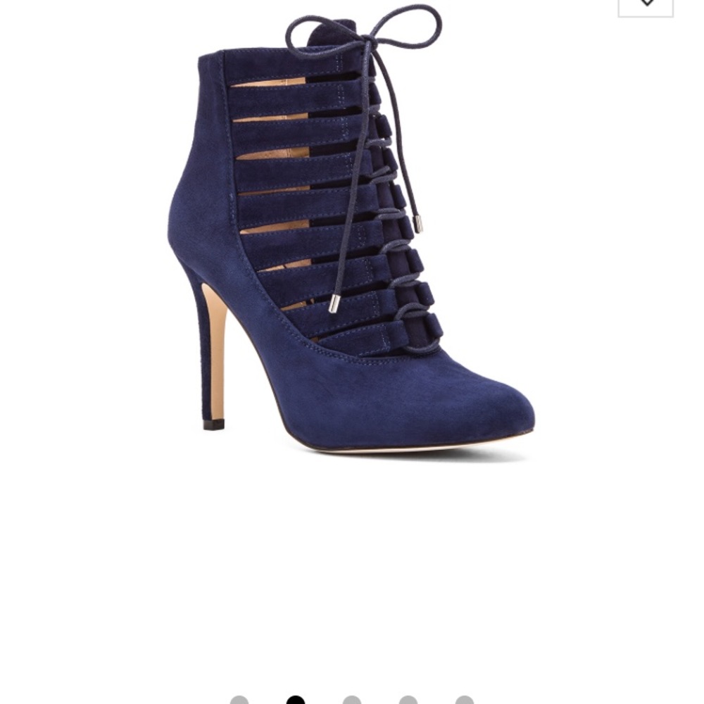 BCBG Navy Booties