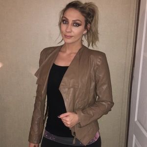 Super cute leather jacket.