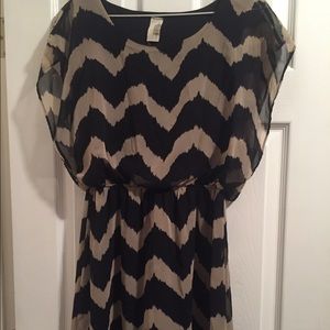 Francesca's Black and Tan dress Medium