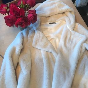 Brandy Melville Fur Coat Cream