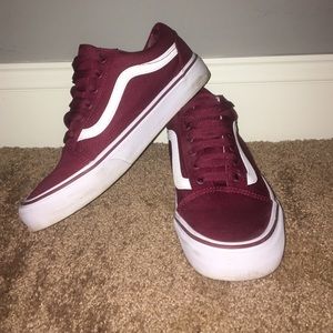 Maroon Vans