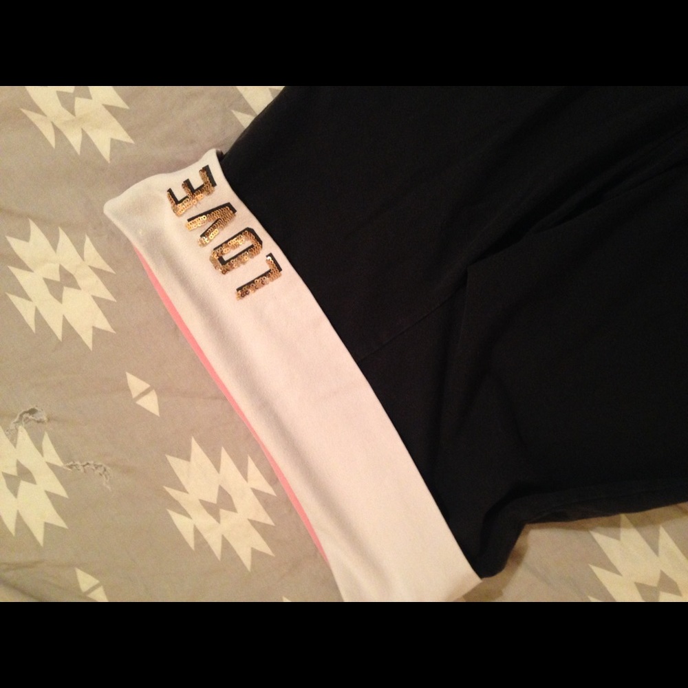 PINK yoga pants (flare)