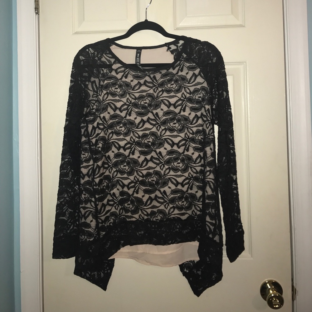Design Lab Nice Shirt Lace Nude underlay