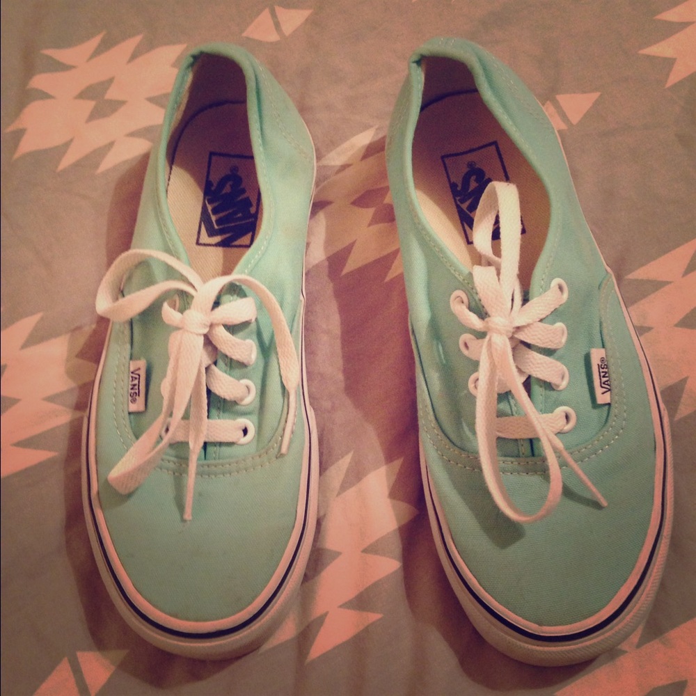 Turquoise vans