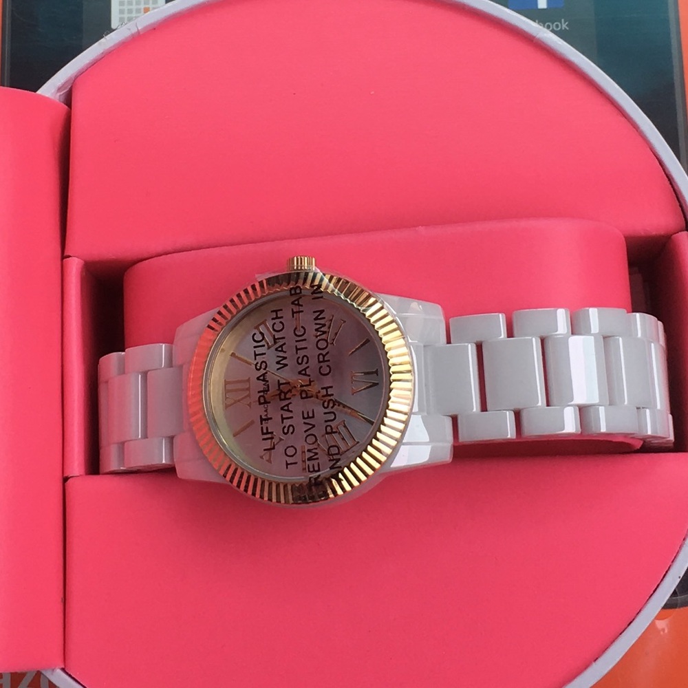 isaac mizrahi ceramic watch