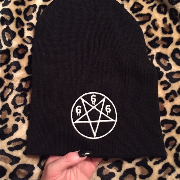 dollskill Accessories - Pentagram beanie from dollskill dollskill Accessories - Pentagram beanie from dollskill