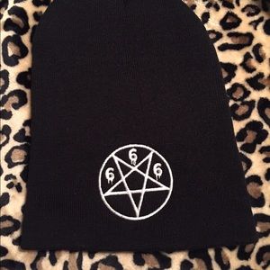 dollskill Accessories - Pentagram beanie from dollskill dollskill Accessories - Pentagram beanie from dollskill