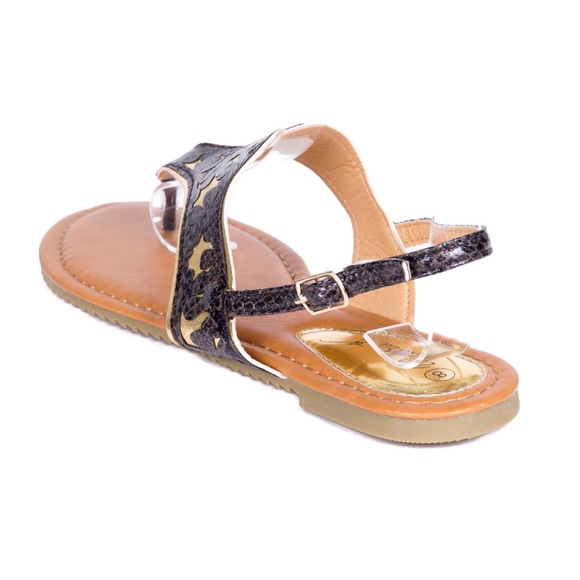 Women D-Brown Slingback Thong Flat Sandals S1942 - Picture 3 of 4