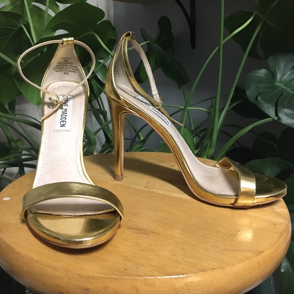 Gold Steve Madden High Heel Pumps - SZ 6